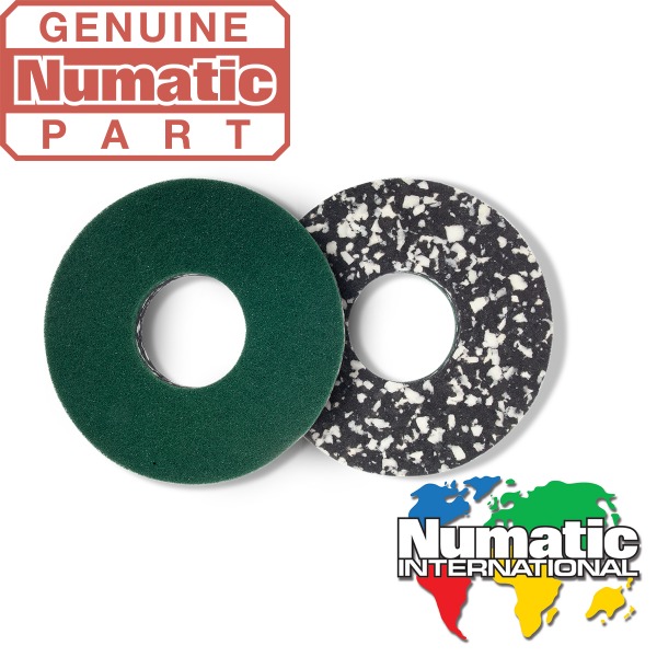 NUMATIC MELAMINE FLOOR PADS PKT 2 (NCU244) 9 INCH